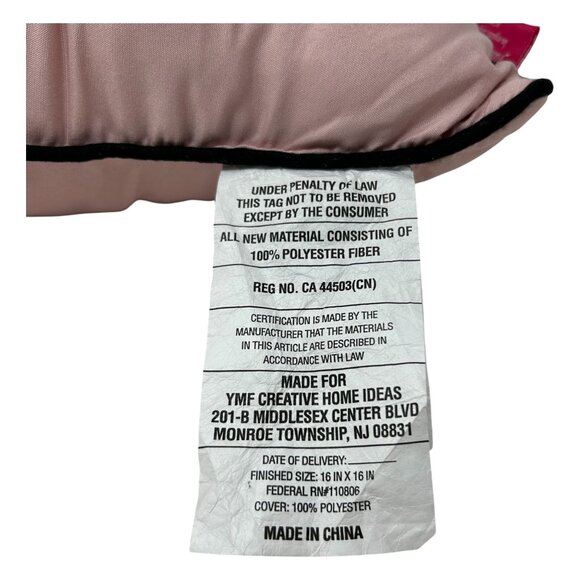 Juicy Couture Pink Throw Pillow Heart Home Decor Accent Logo Baddie Coquette Y2K - Picture 14 of 15